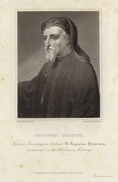 Portret van Geoffrey Chaucer door English School