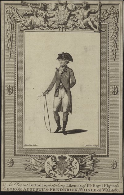 Portret van George Augustus Frederick, Prins van Wales door English School