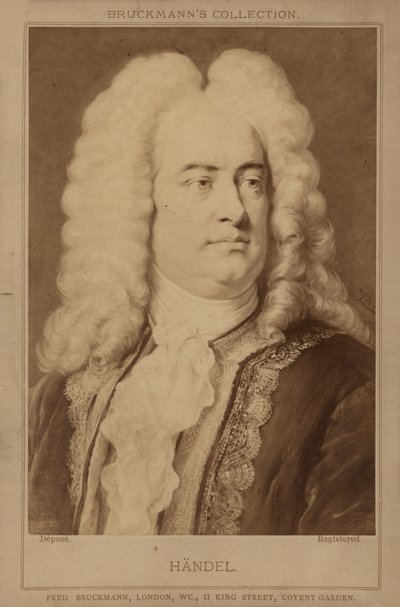 Portret van George Friedrich Händel door English School