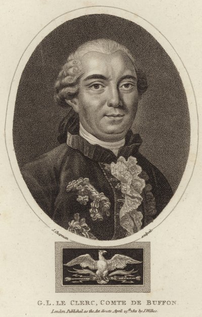 Portret van Georges-Louis Leclerc, Graaf de Buffon door English School