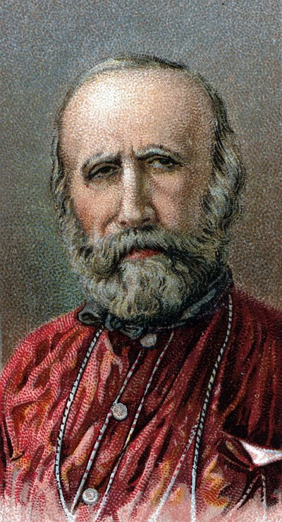 Portret van Giuseppe Garibaldi (1807-1882) - Uit de serie 