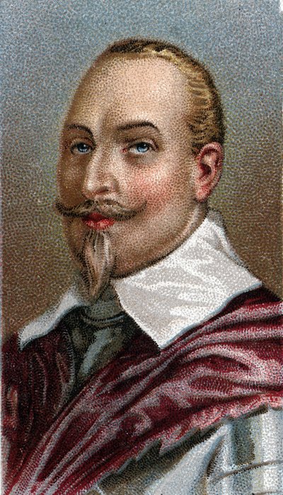 Portret van Gustaaf Adolf van Zweden - Portret van Gustaaf II Adolf Koning van Zweden (1594-1632) - Uit de serie 