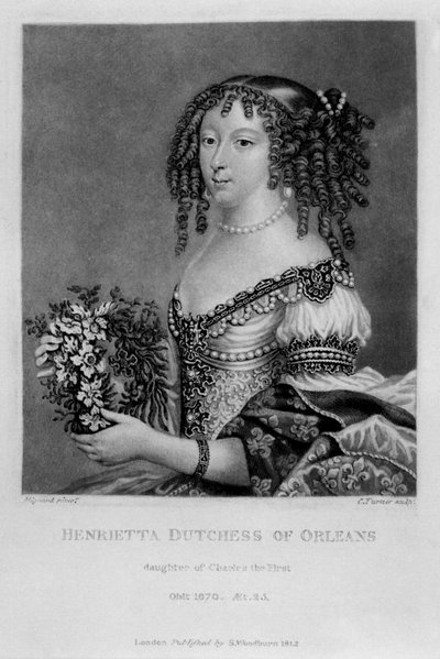 Portret van Henrietta Anne, hertogin van Orleans, uit 