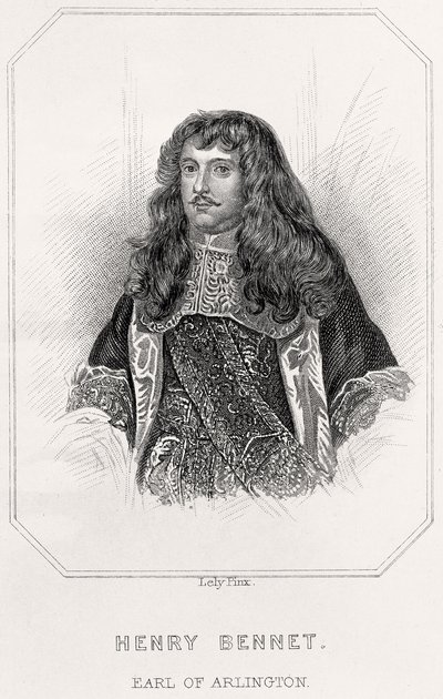 Portret van Henry Bennet, Graaf van Arlington door English School