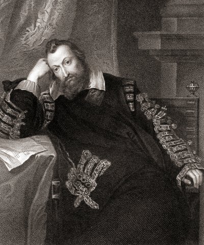 Portret van Henry Percy, uit Lodges British Portraits door English School