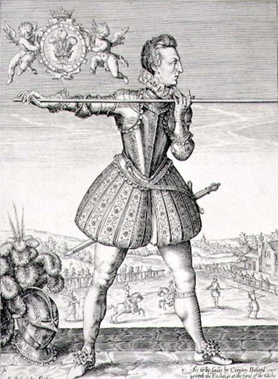 Portret van Hendrik, Prins van Wales (1594-1612) gegraveerd door Simon de Passe (1595-1647) 1612 door English School
