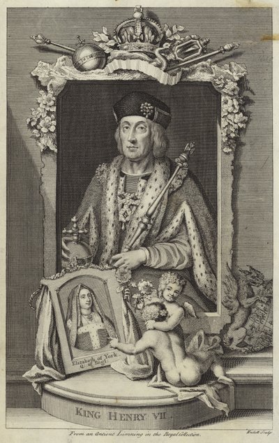 Portret van Hendrik VII van Engeland door English School