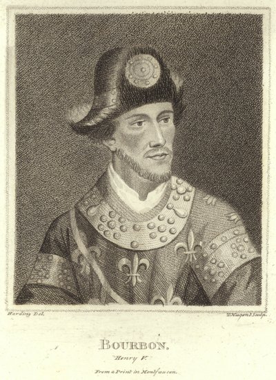 Portret van Hendrik V, Huis van Bourbon door English School