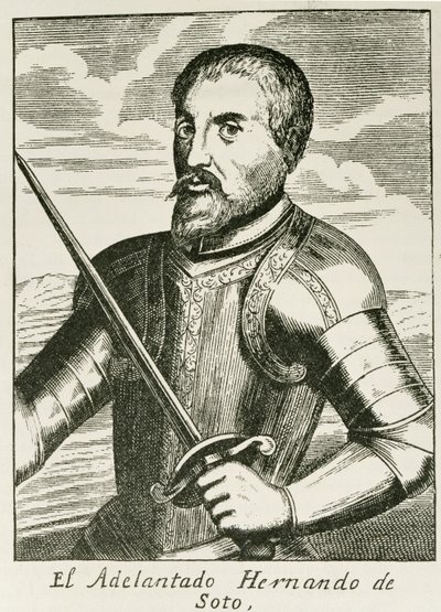 Portret van Hernando de Soto (c.1496-1542) uit 