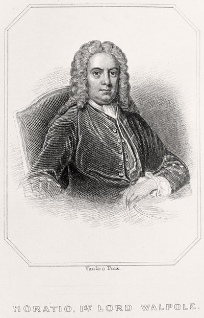 Portret van Horatio, 1e Lord Walpole door English School