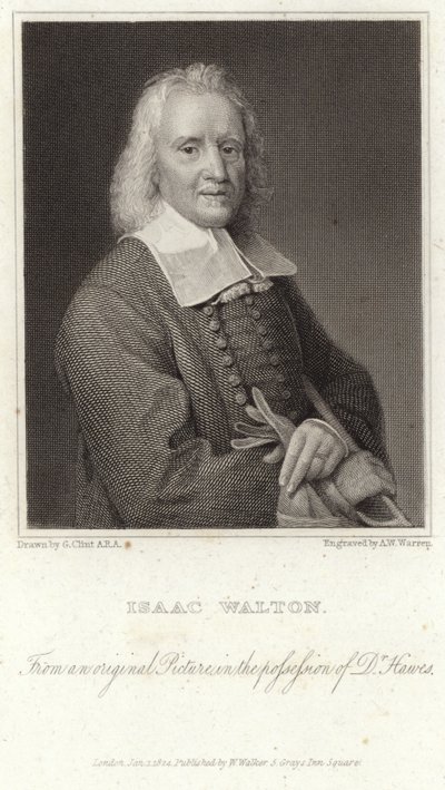 Portret van Izaak Walton door English School