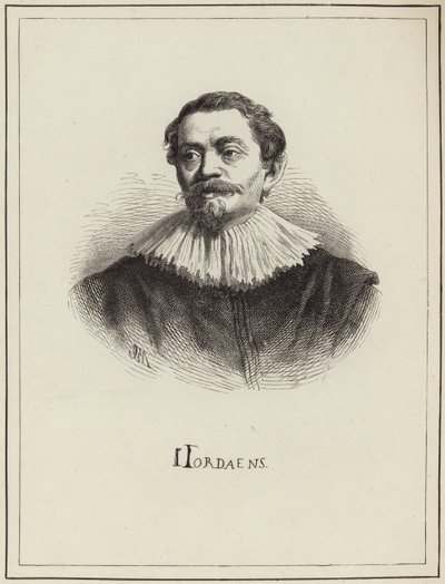 Portret van Jacob Jordaens door English School