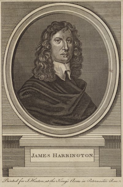 Portret van James Harrington door English School