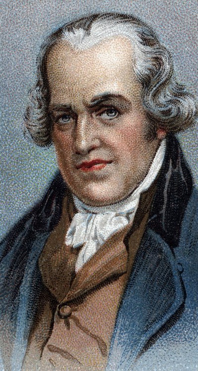 Portret van James Watt (1736-1819), Schotse ingenieur - Uit de serie 