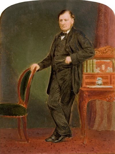 Portret van John Abbot Esq. door English School