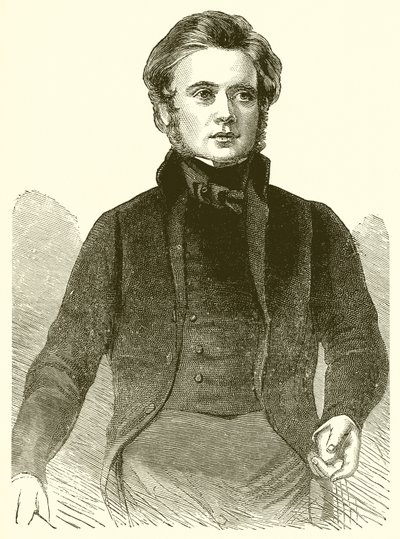Portret van John Bright in 1843 door English School