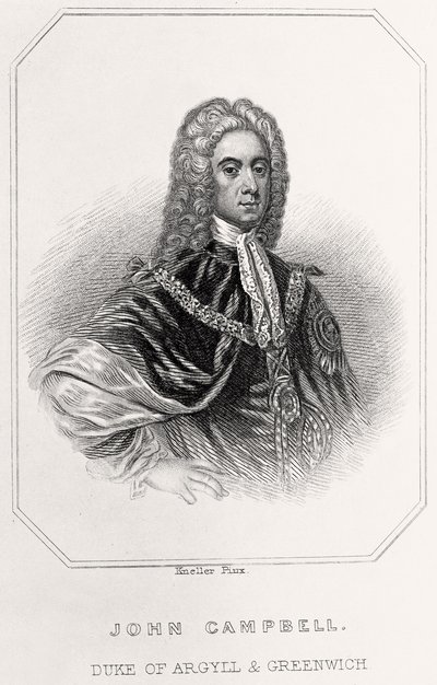 Portret van John Campbell, Hertog van Argyll en Greenwich door English School