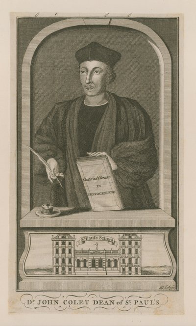 Portret van John Colet door English School