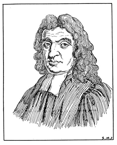 Portret van John Flamstead door English School