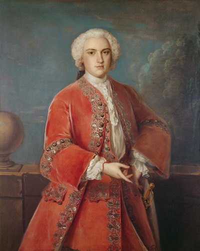 Portret van John Hall Stevenson, 1741 door English School