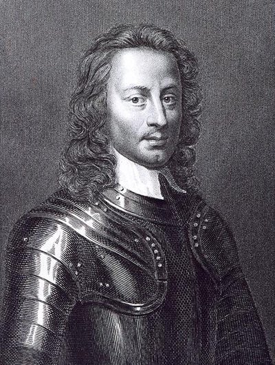 Portret van John Hampden (1594-1643) door English School