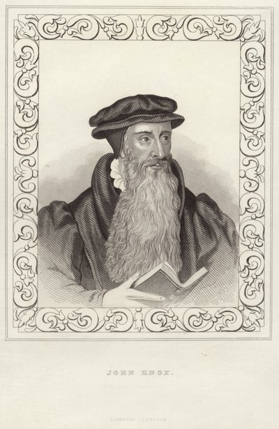Portret van John Knox door English School