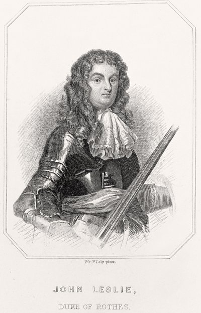 Portret van John Leslie, Hertog van Rothes door English School