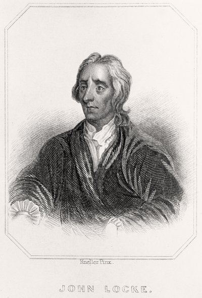 Portret van John Locke door English School