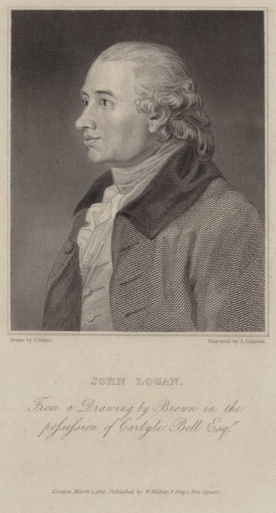 Portret van John Logan door English School