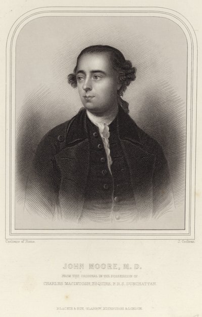 Portret van John Moore door English School