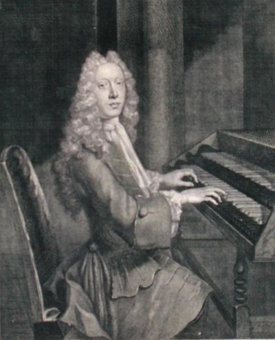 Portret van John Robinson (1682-1762) gegraveerd door George Vertue (1684-1756) door English School