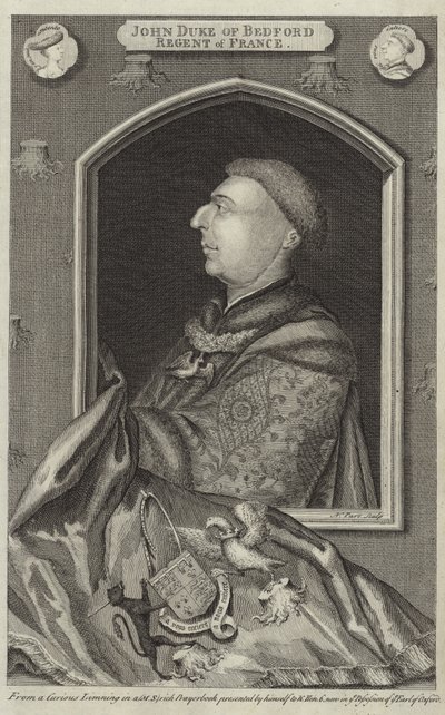 Portret van Jan van Lancaster, Hertog van Bedford door English School