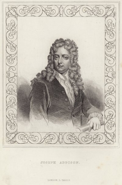 Portret van Joseph Addison door English School