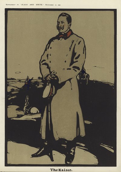 Portret van Kaiser Wilhelm II door English School