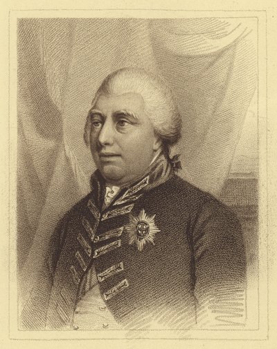 Portret van koning George III door English School