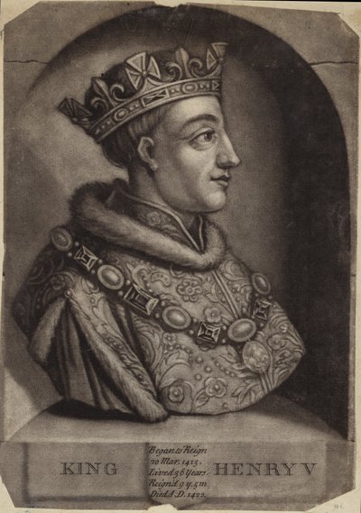 Portret van Koning Hendrik V van Engeland door English School