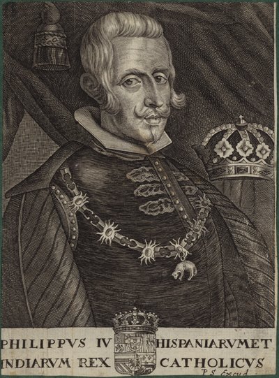 Portret van Koning Filips IV van Spanje door English School