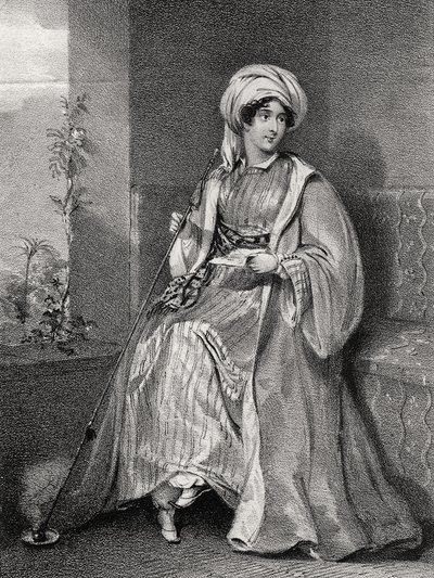 Portret van Lady Hester Stanhope door English School
