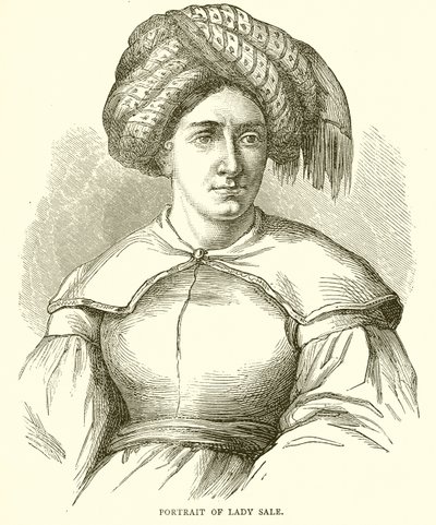 Portret van Lady Sale door English School