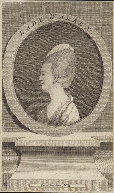 Portret van Lady Warren door English School