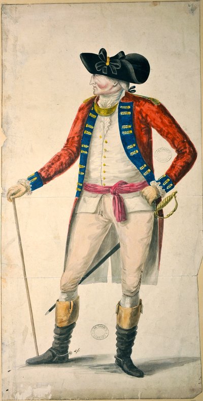 Portret van luitenant-kolonel Chadwick door English School