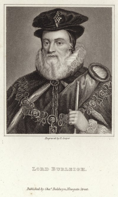 Portret van Lord Burleigh door English School