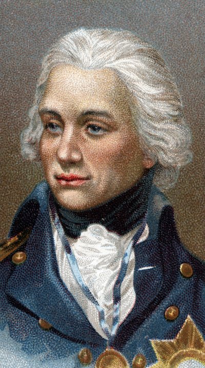 Portret van Lord Horatio Nelson - Uit de serie Leaders of Men. door English School