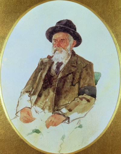Portret van Melchior Anderegg door English School