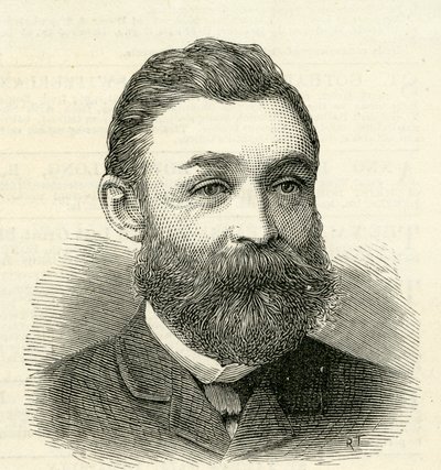 Portret van Mr. R. Urwin, secretaris van de Tyne Improvement Commissioners, 1884 door English School
