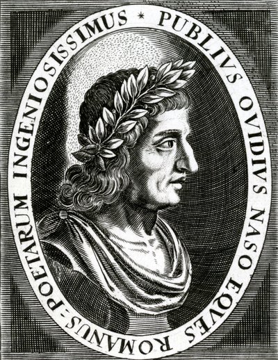 Portret van Ovidius, 1639 door English School