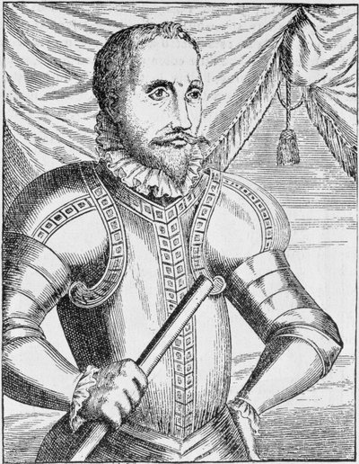 Portret van Pedro de Valdibia, Gouverneur van Chili, uit 