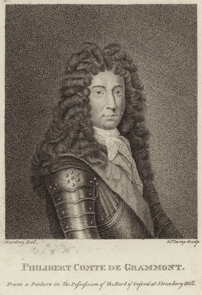 Portret van Philibert, Graaf van Gramont door English School