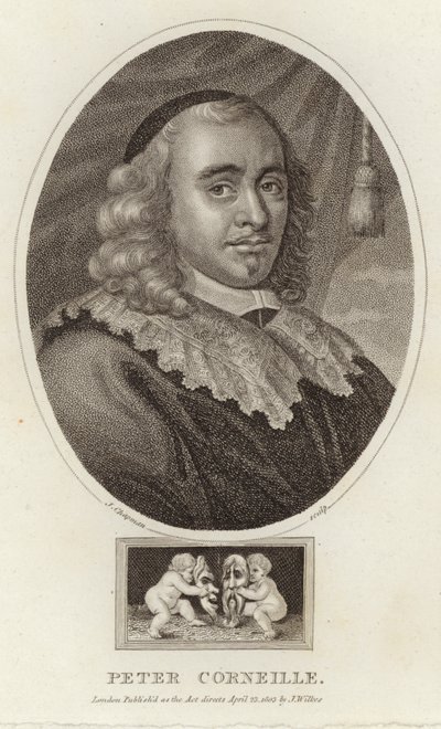 Portret van Pierre Corneille door English School
