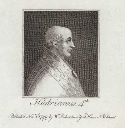 Portret van Paus Adrianus IV door English School